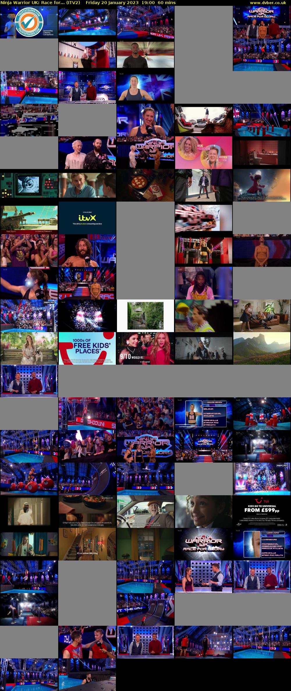 Ninja Warrior UK: Race for... (ITV2) Friday 20 January 2023 19:00 - 20:00