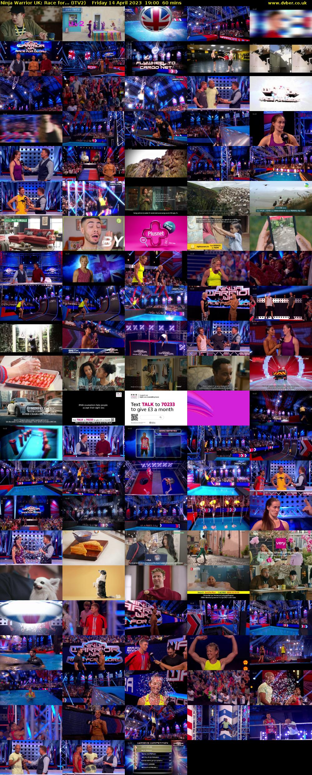 Ninja Warrior UK: Race for... (ITV2) Friday 14 April 2023 19:00 - 20:00