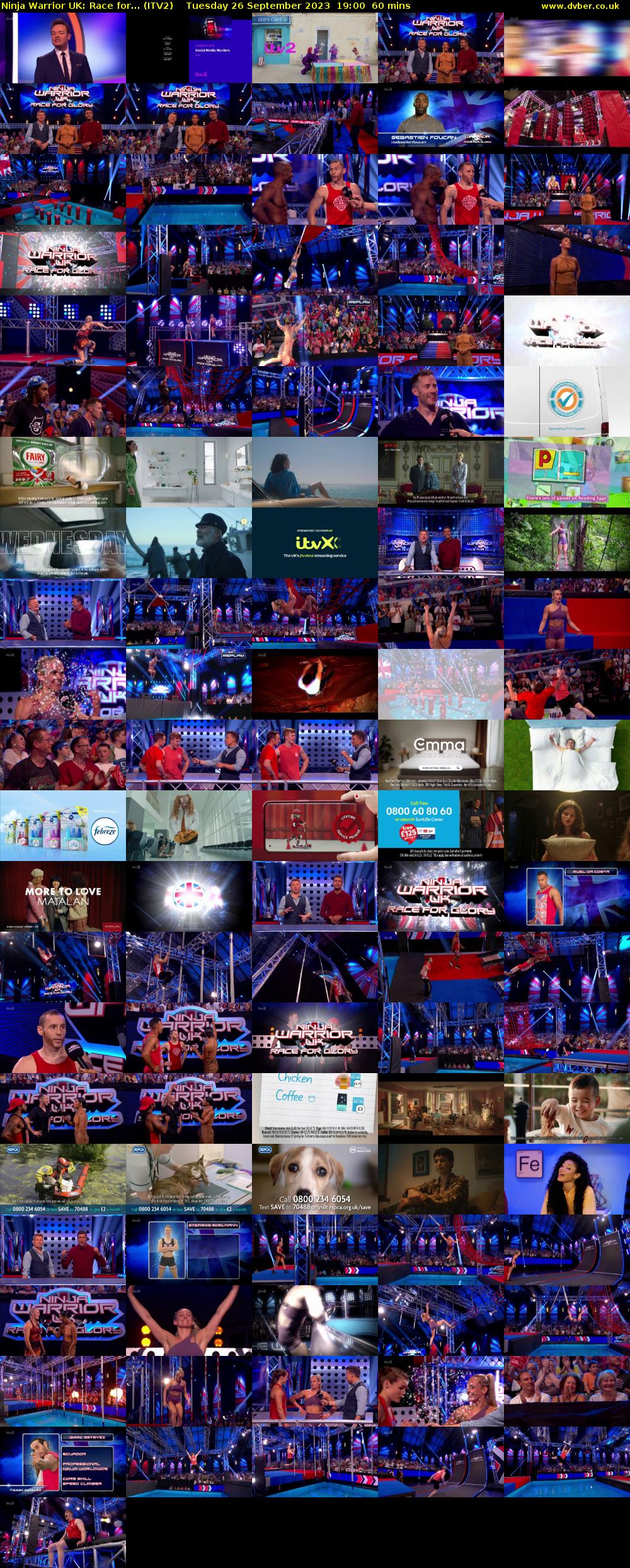 Ninja Warrior UK: Race for... (ITV2) Tuesday 26 September 2023 19:00 - 20:00