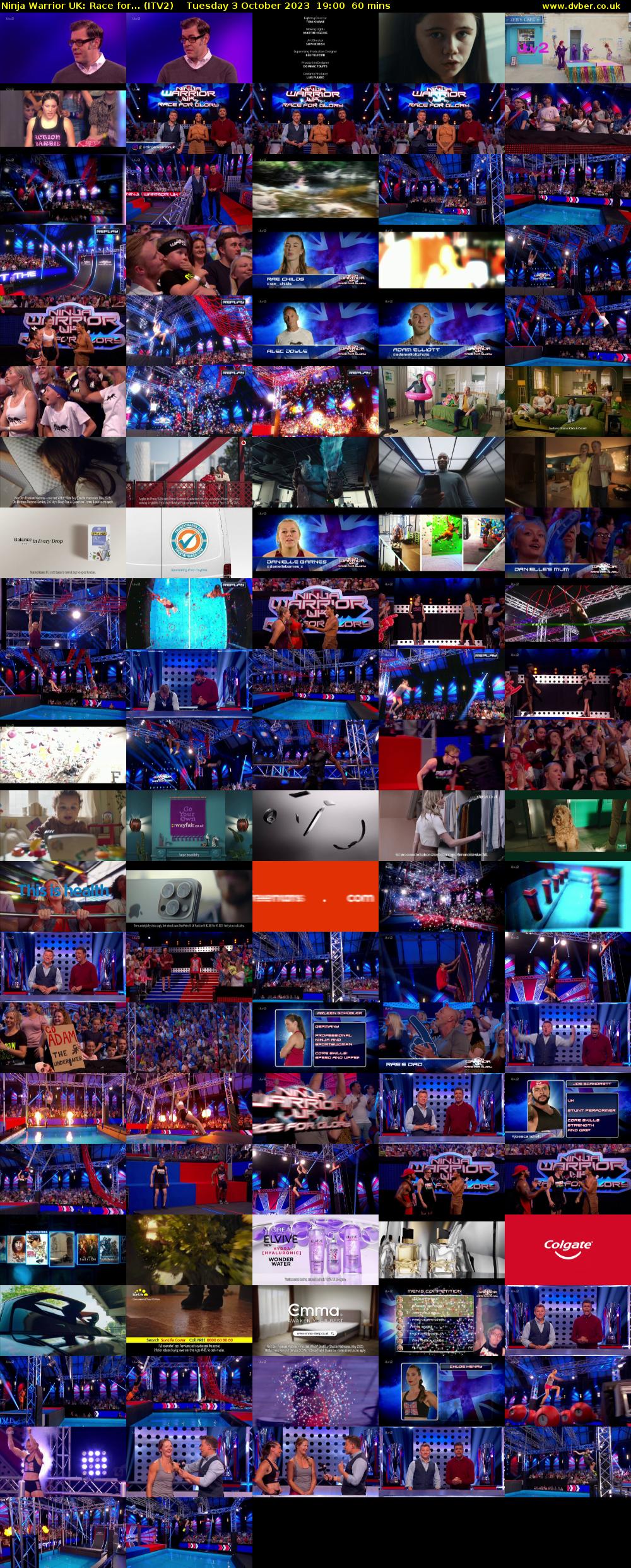 Ninja Warrior UK: Race for... (ITV2) Tuesday 3 October 2023 19:00 - 20:00