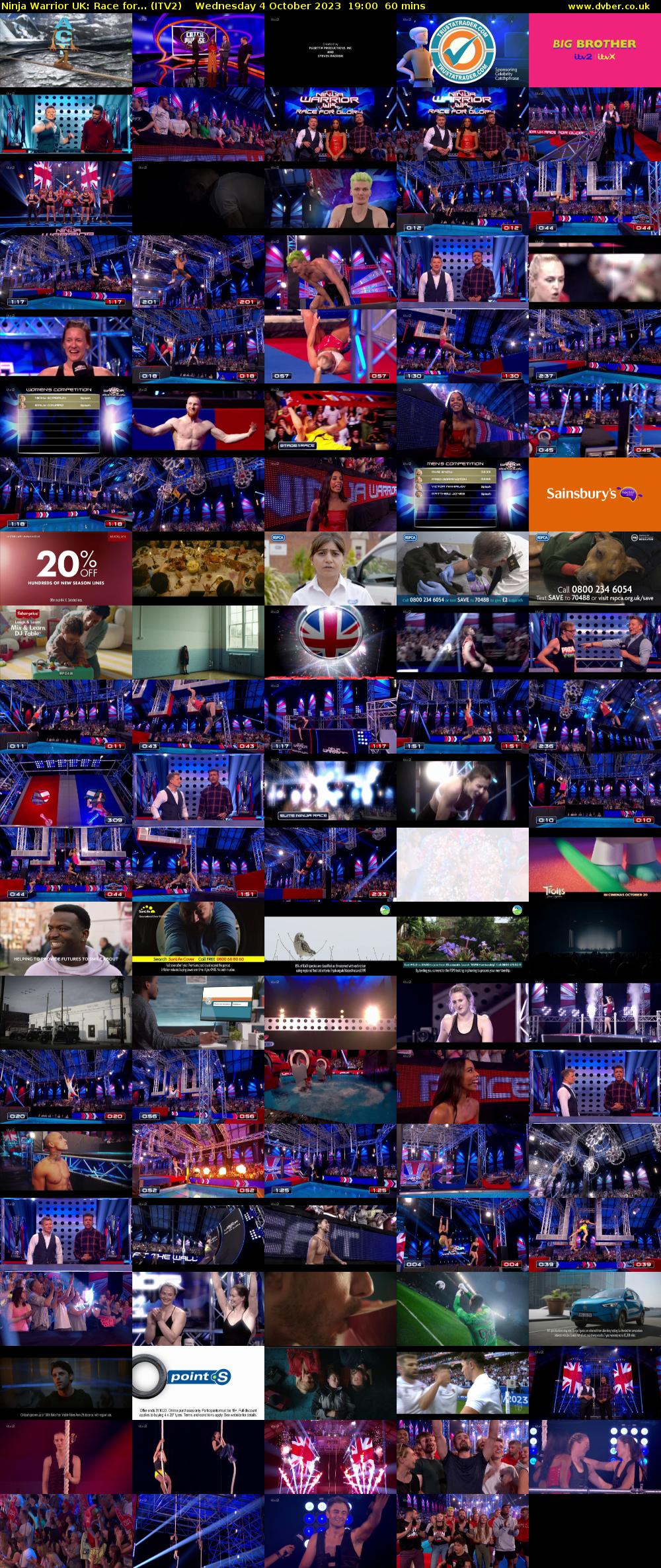Ninja Warrior UK: Race for... (ITV2) Wednesday 4 October 2023 19:00 - 20:00