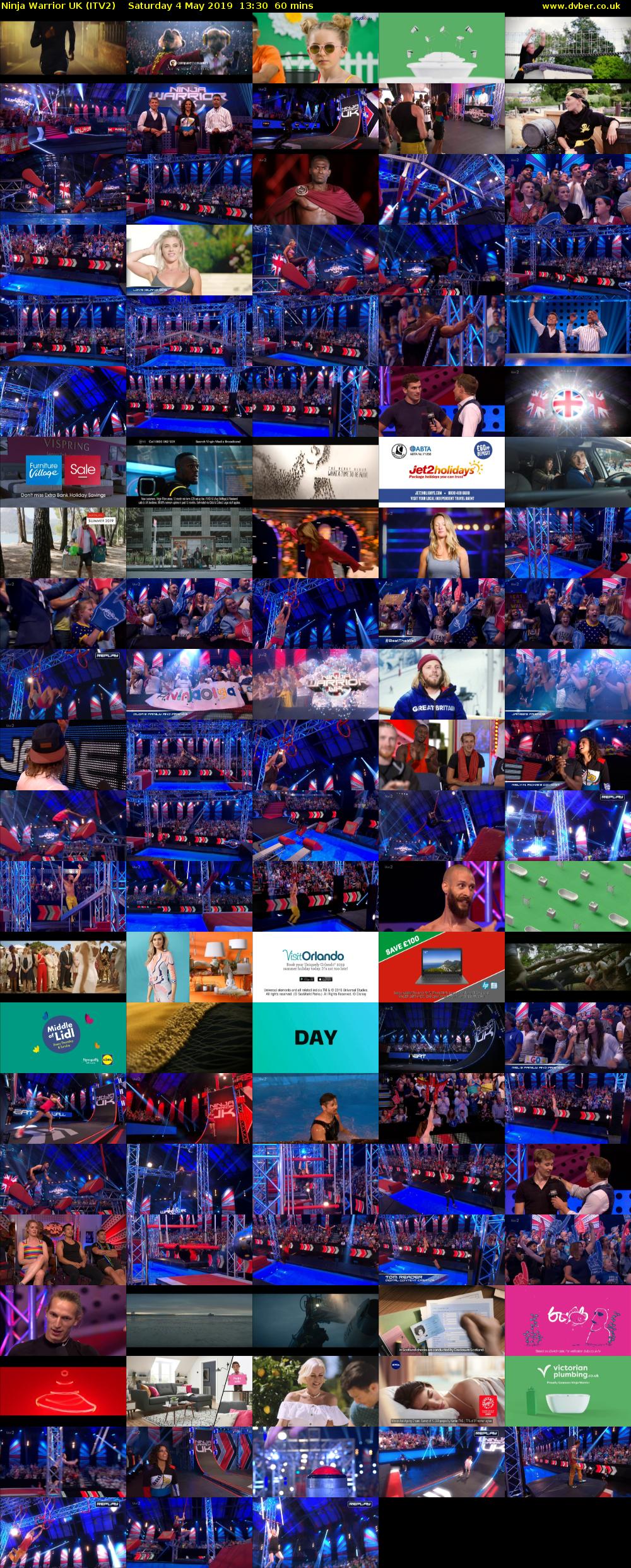 Ninja Warrior UK (ITV2) Saturday 4 May 2019 13:30 - 14:30