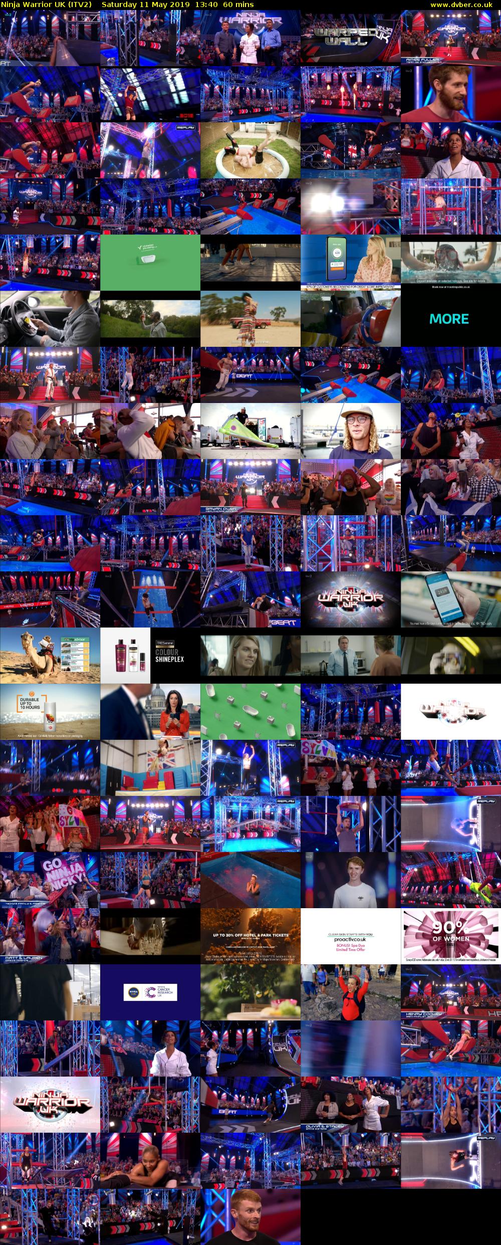 Ninja Warrior UK (ITV2) Saturday 11 May 2019 13:40 - 14:40