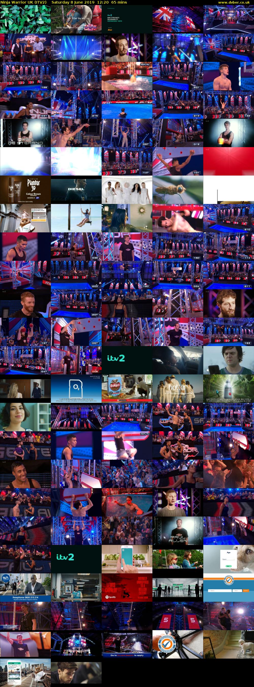 Ninja Warrior UK (ITV2) Saturday 8 June 2019 12:20 - 13:25