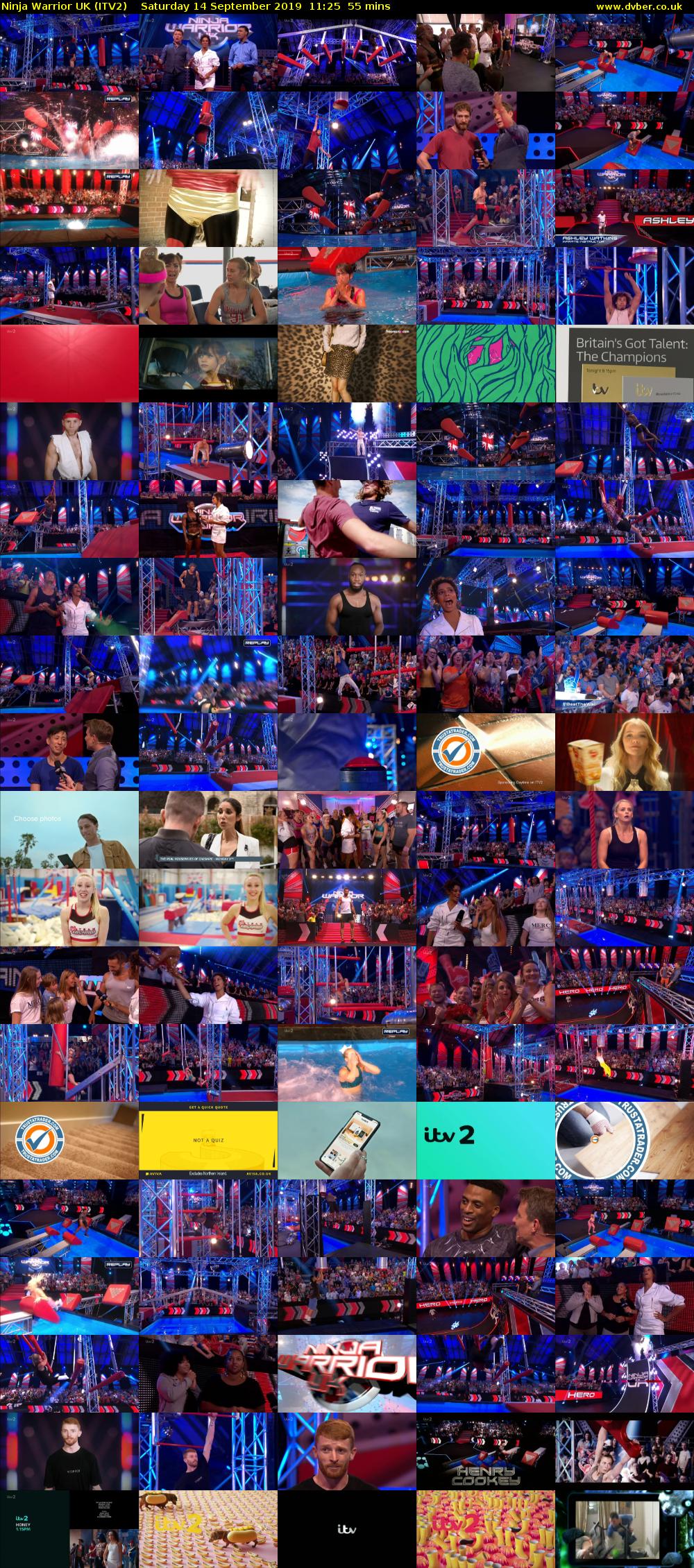Ninja Warrior UK (ITV2) Saturday 14 September 2019 11:25 - 12:20
