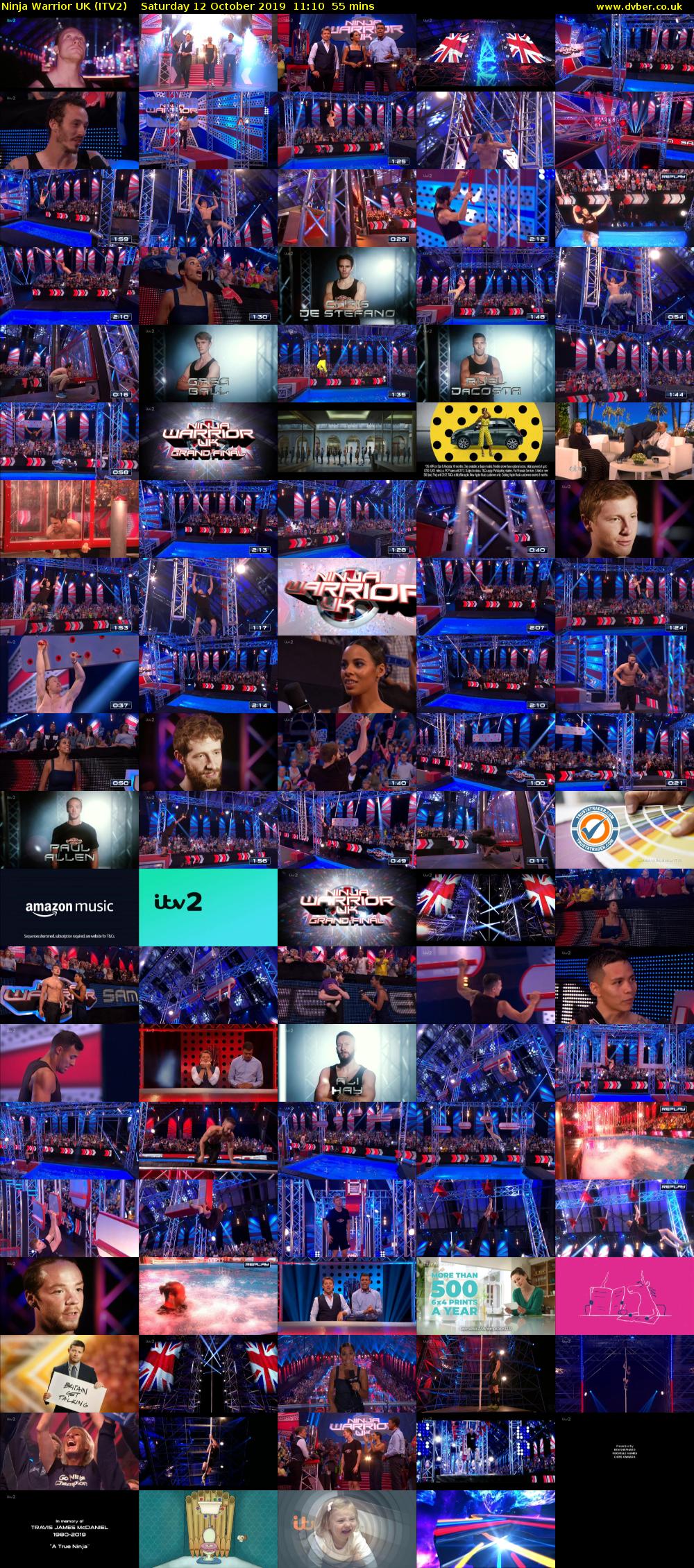 Ninja Warrior UK (ITV2) Saturday 12 October 2019 11:10 - 12:05