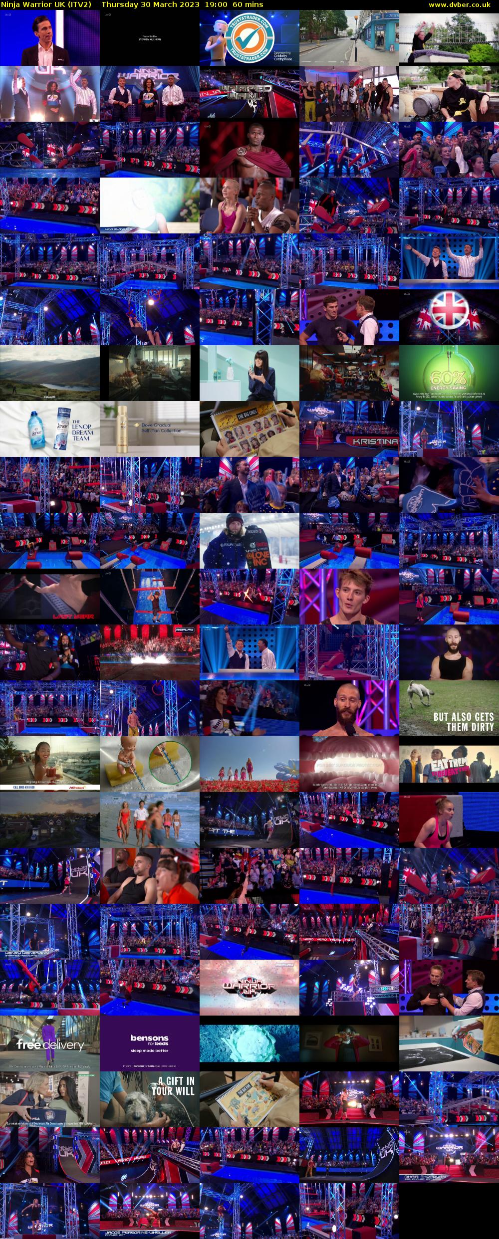 Ninja Warrior UK (ITV2) Thursday 30 March 2023 19:00 - 20:00