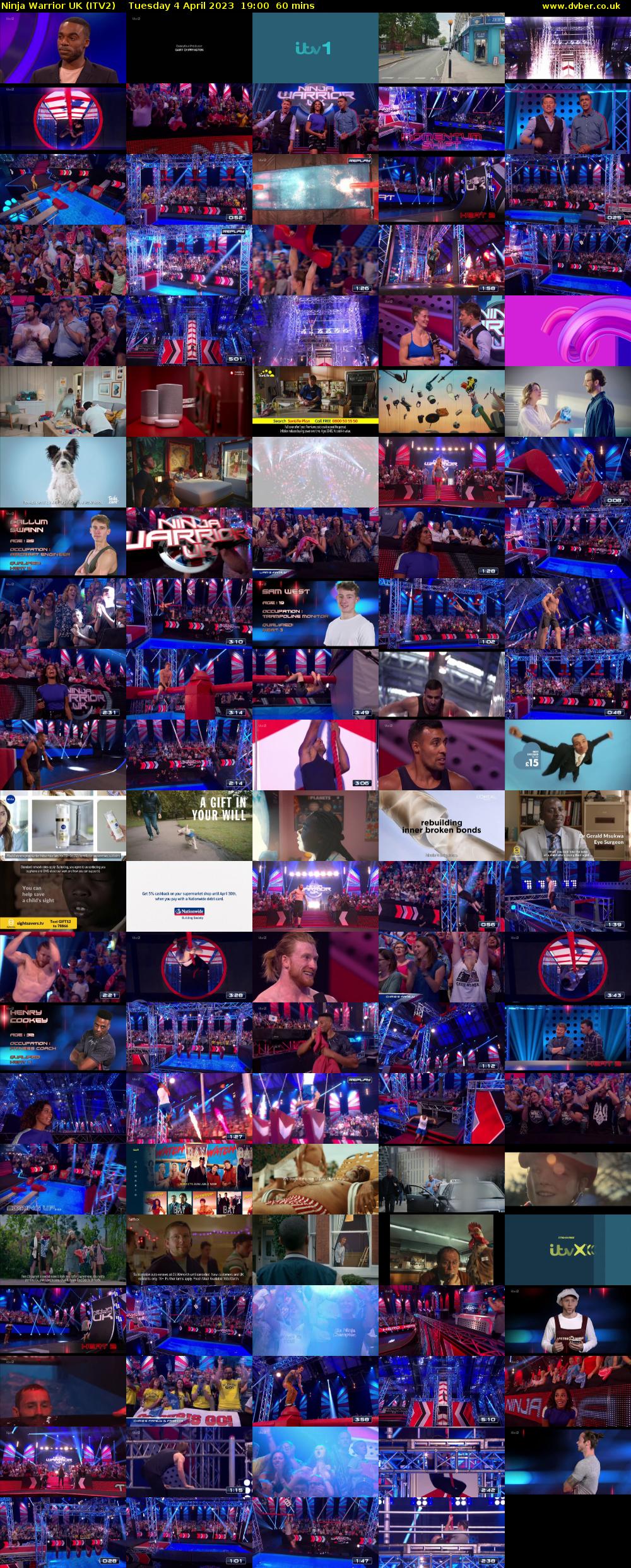 Ninja Warrior UK (ITV2) Tuesday 4 April 2023 19:00 - 20:00