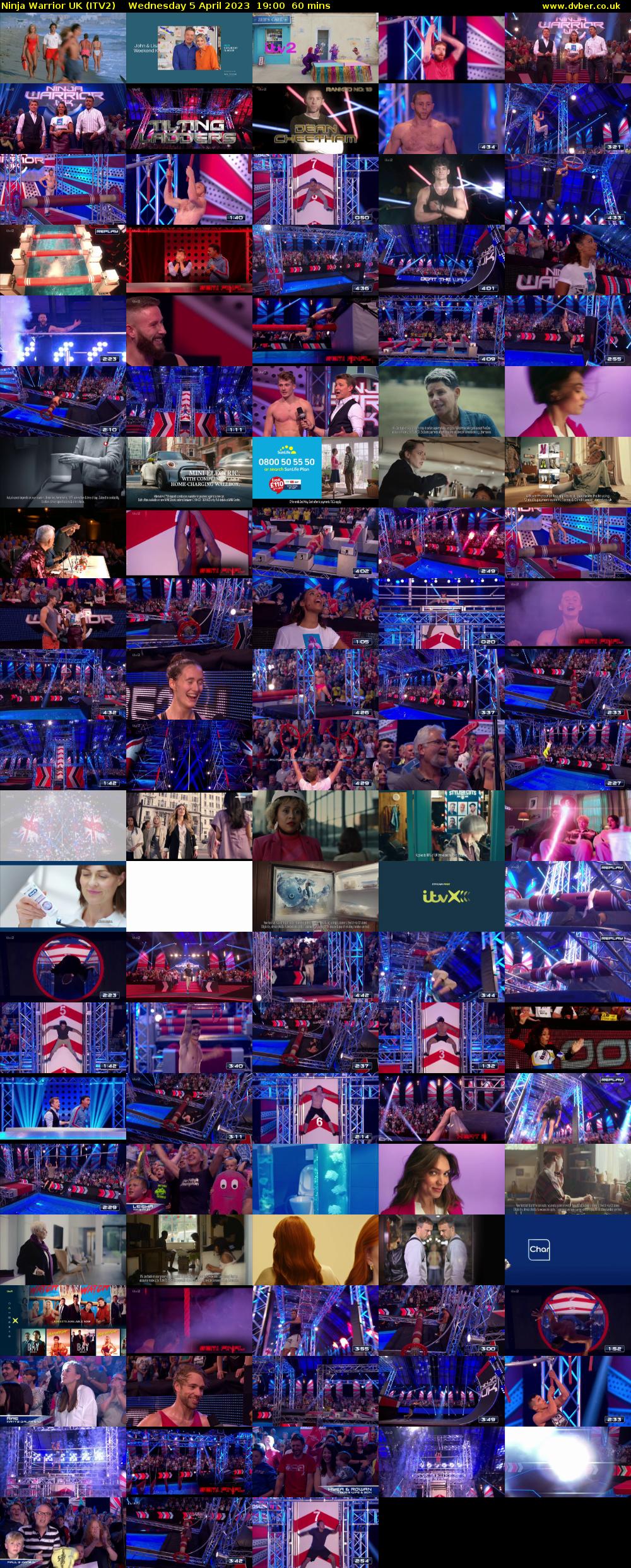 Ninja Warrior UK (ITV2) Wednesday 5 April 2023 19:00 - 20:00