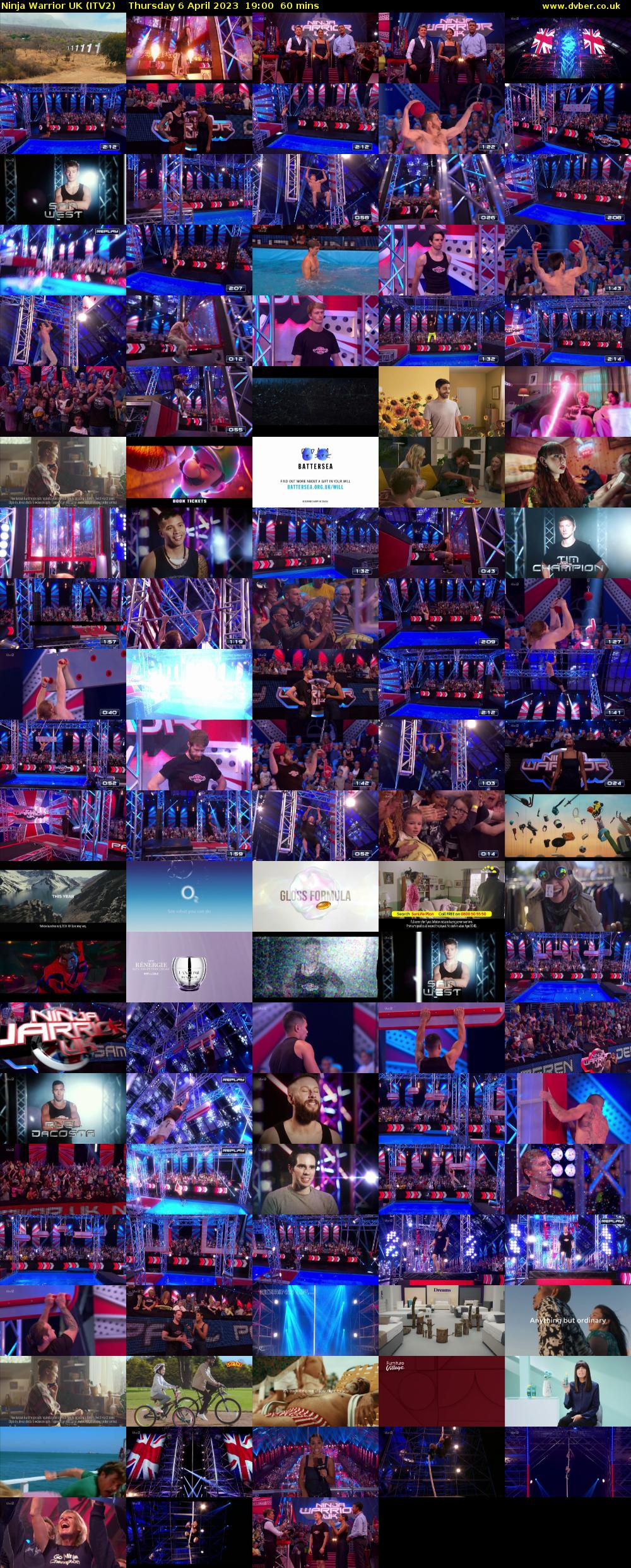 Ninja Warrior UK (ITV2) Thursday 6 April 2023 19:00 - 20:00