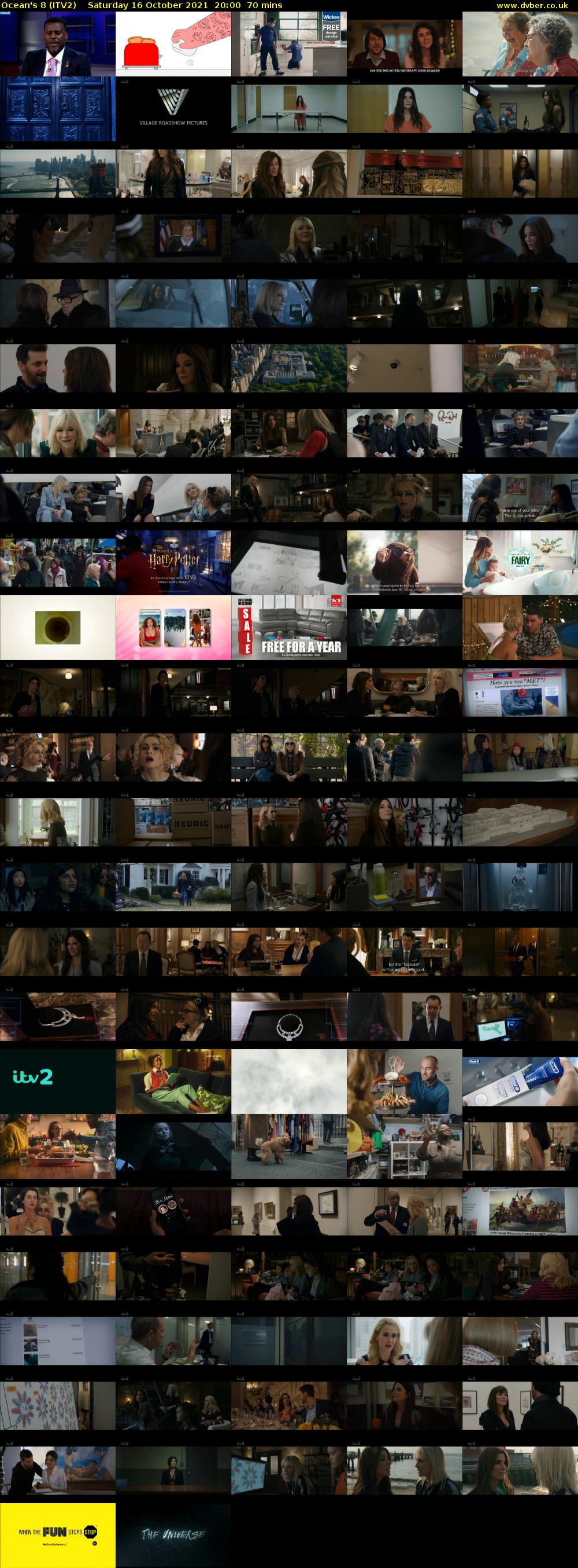 Ocean's 8 (ITV2) Saturday 16 October 2021 20:00 - 21:10