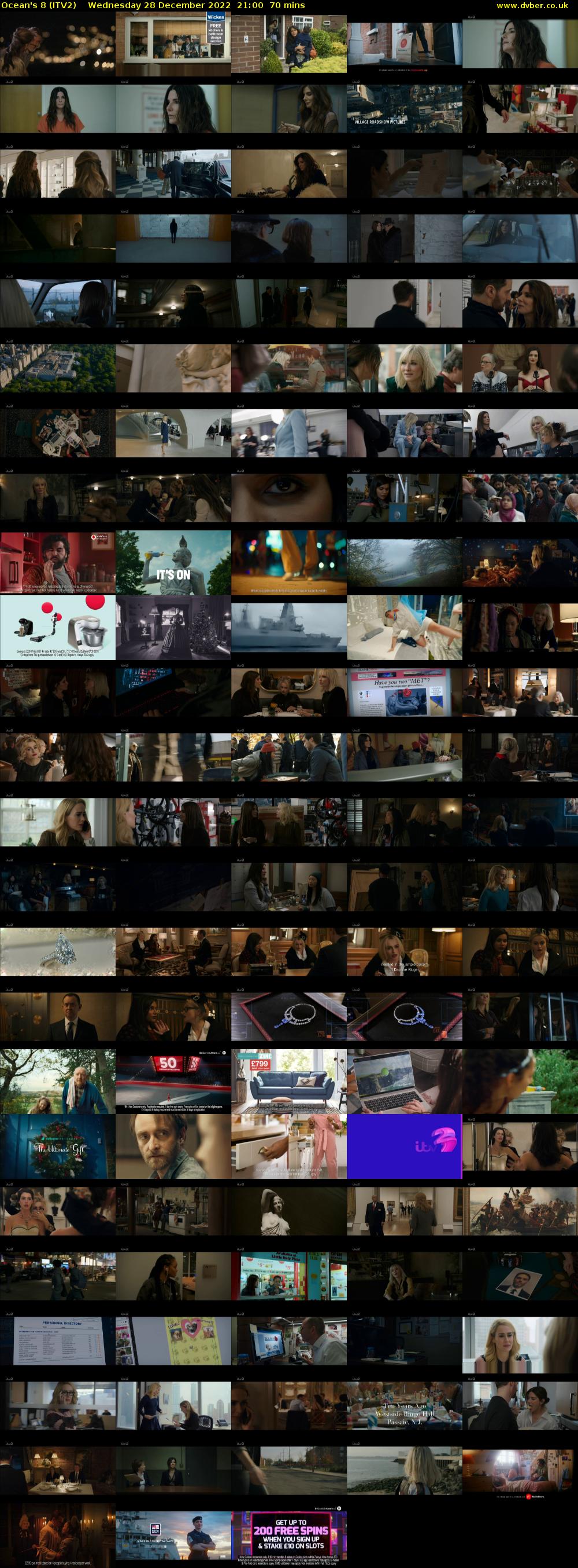 Ocean's 8 (ITV2) Wednesday 28 December 2022 21:00 - 22:10