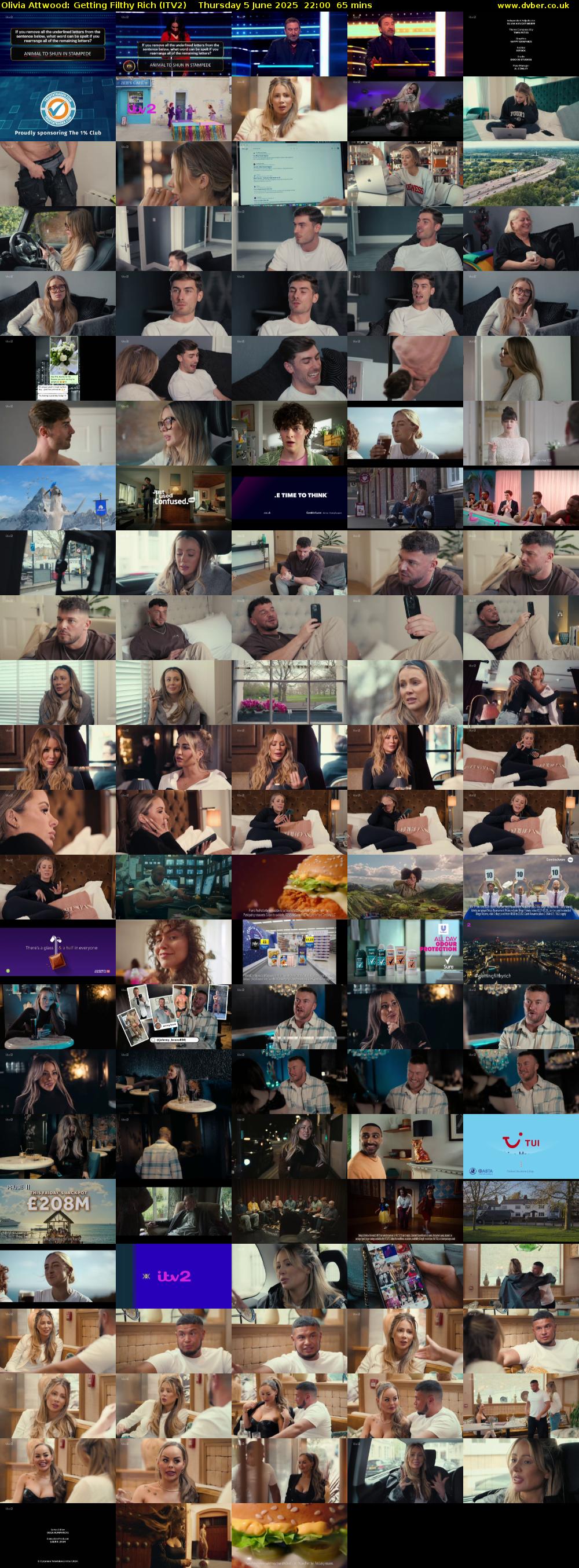 Olivia Attwood: Getting Filthy Rich (ITV2) Thursday 5 June 2025 22:00 - 23:05