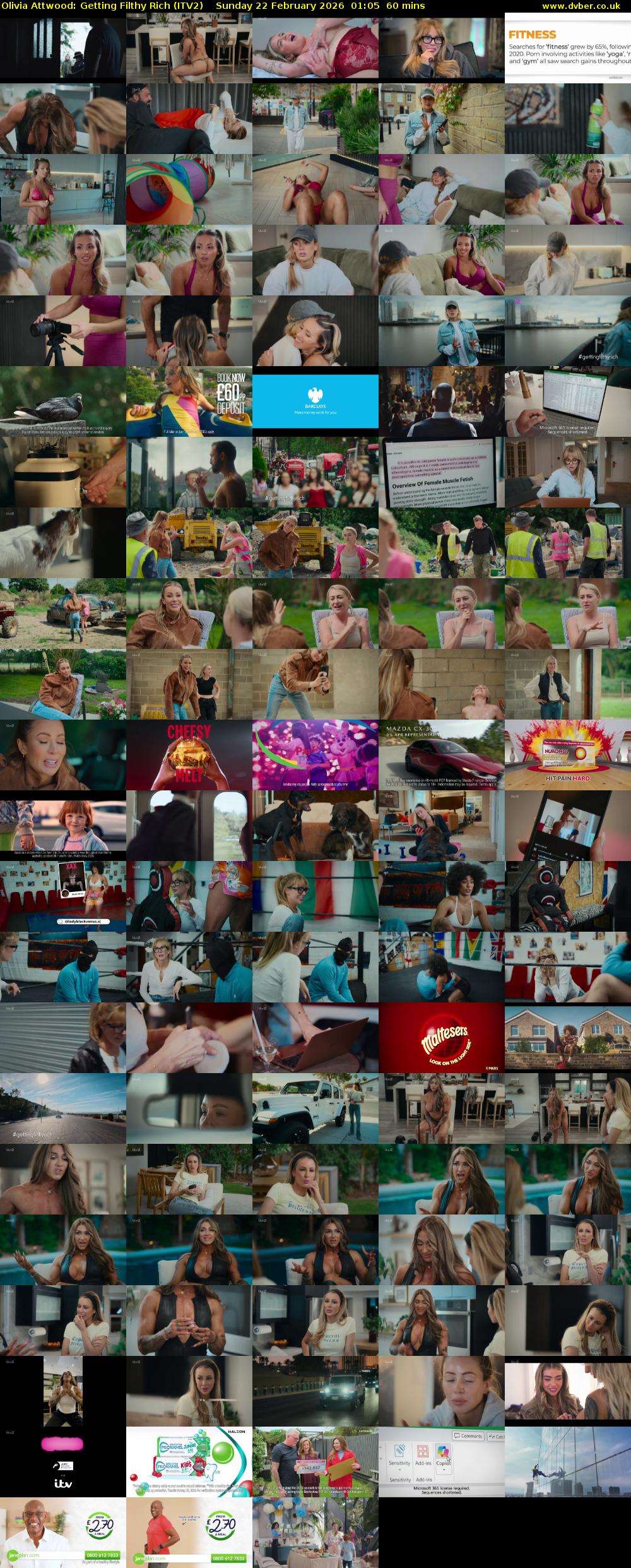 Olivia Attwood: Getting Filthy Rich (ITV2) Sunday 22 February 2026 01:05 - 02:05