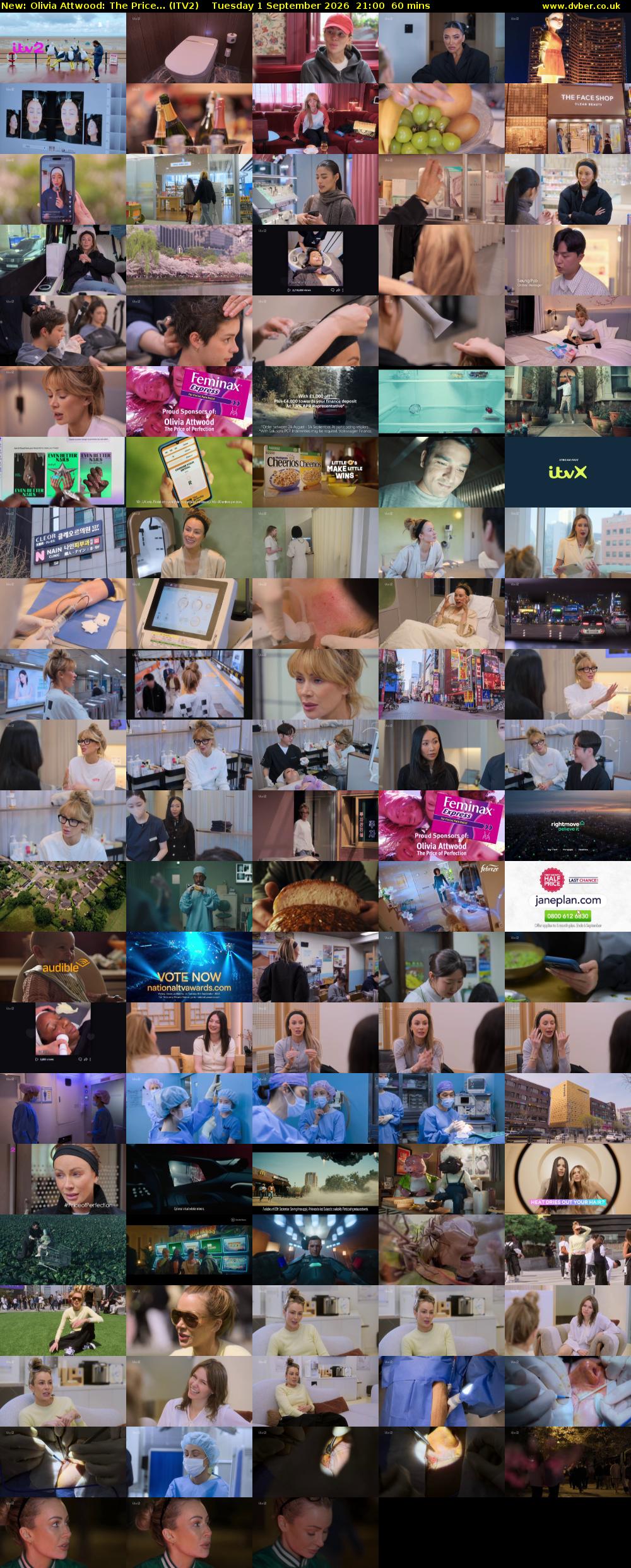 Olivia Attwood: The Price... (ITV2) Tuesday 1 September 2026 21:00 - 22:00