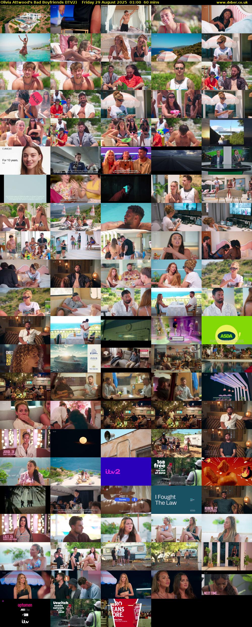 Olivia Attwood's Bad Boyfriends (ITV2) Friday 29 August 2025 01:00 - 02:00