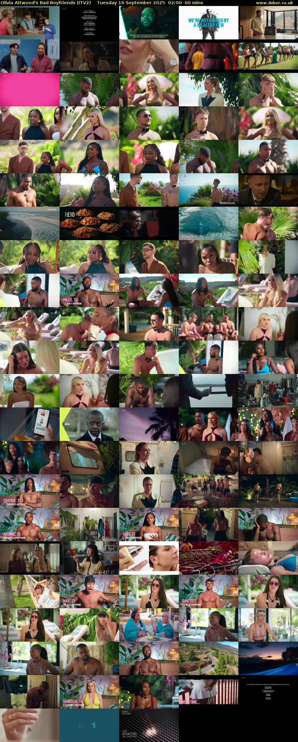 Olivia Attwood's Bad Boyfriends (ITV2) Tuesday 16 September 2025 02:00 - 03:00