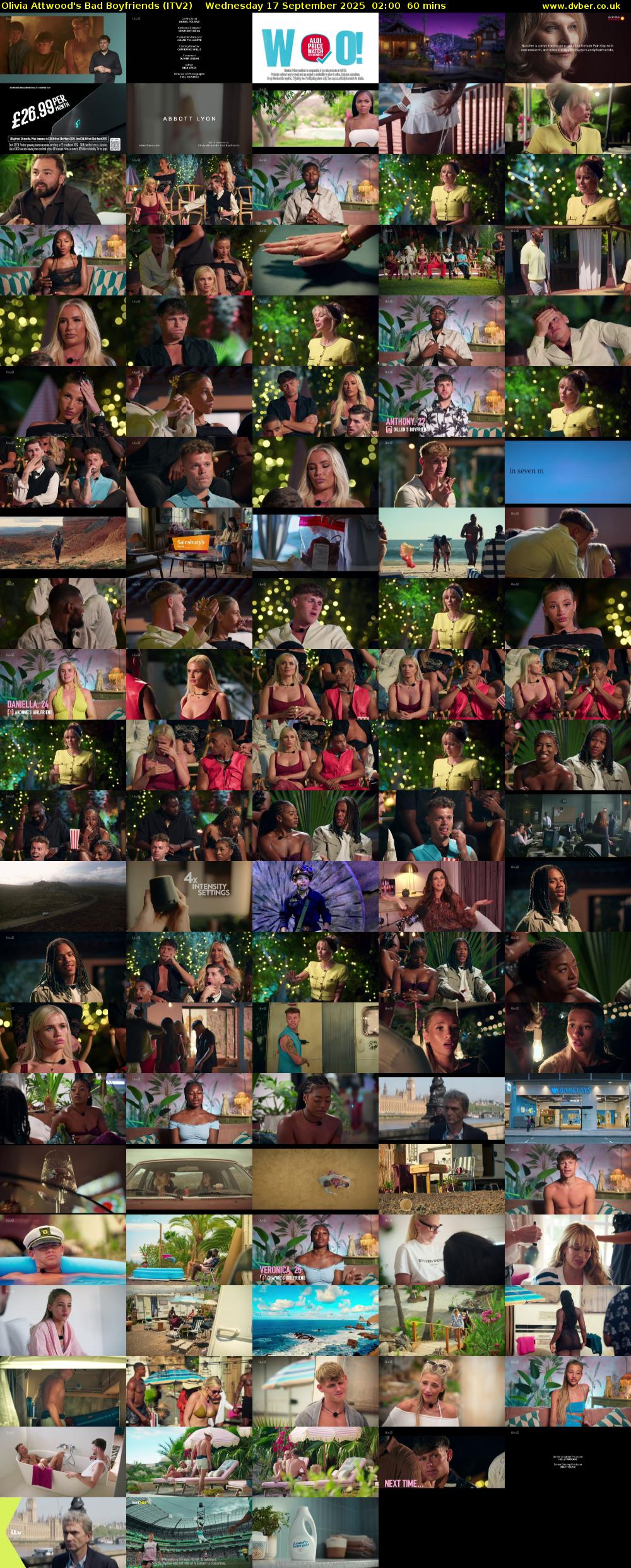Olivia Attwood's Bad Boyfriends (ITV2) Wednesday 17 September 2025 02:00 - 03:00
