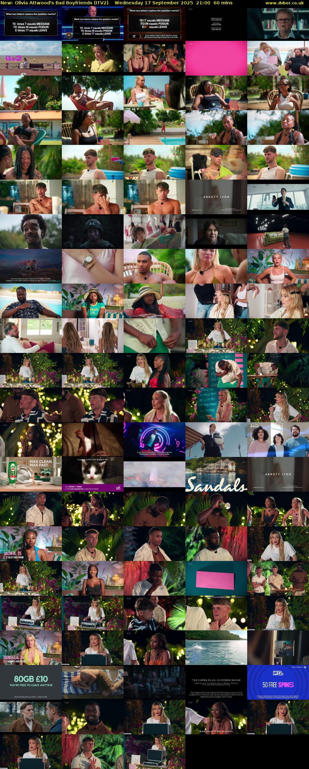 Olivia Attwood's Bad Boyfriends (ITV2) Wednesday 17 September 2025 21:00 - 22:00