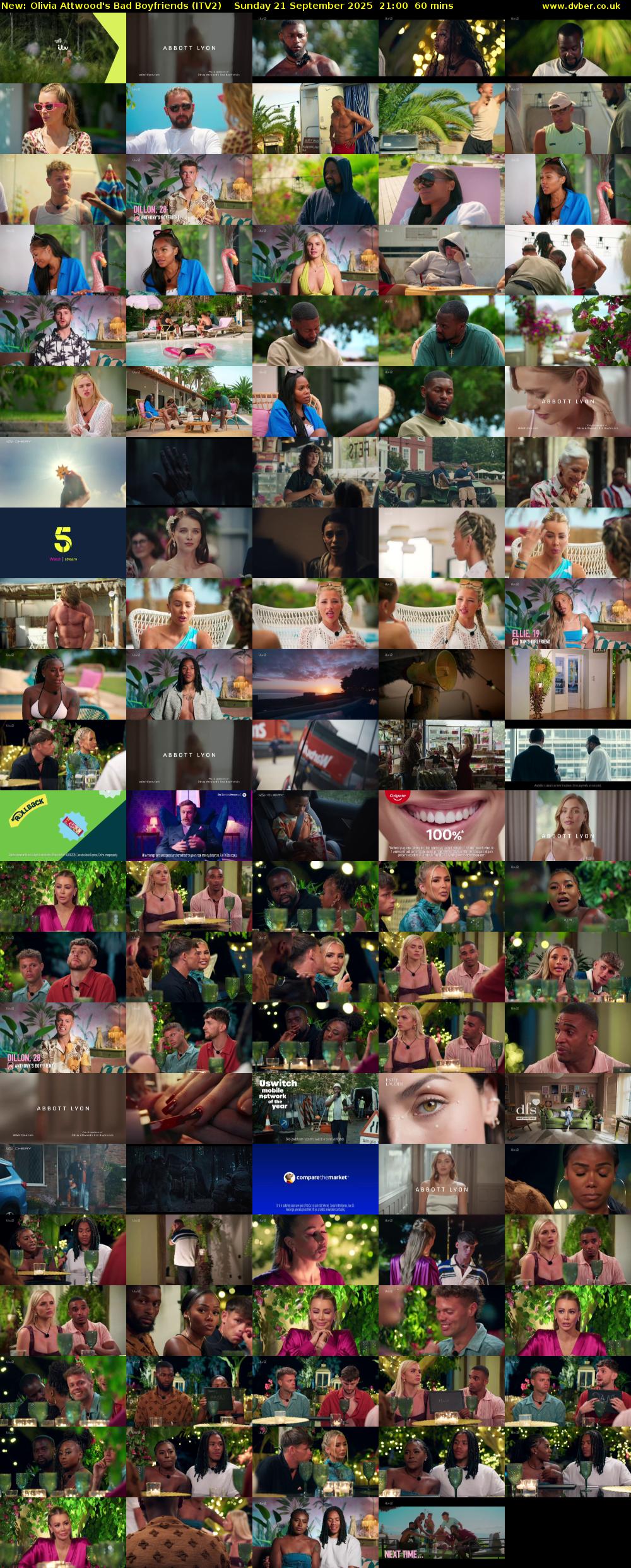Olivia Attwood's Bad Boyfriends (ITV2) Sunday 21 September 2025 21:00 - 22:00