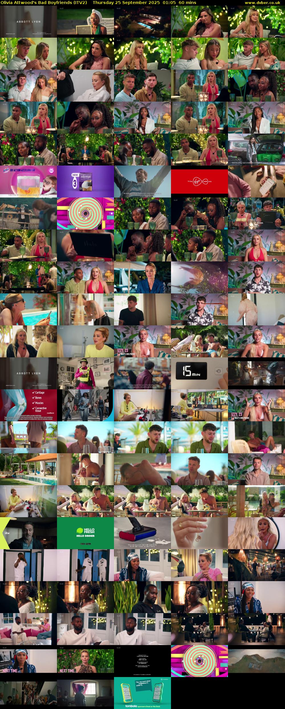 Olivia Attwood's Bad Boyfriends (ITV2) Thursday 25 September 2025 01:05 - 02:05