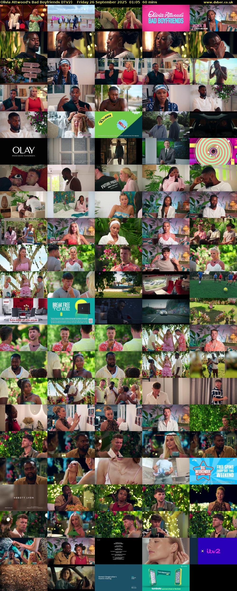 Olivia Attwood's Bad Boyfriends (ITV2) Friday 26 September 2025 01:05 - 02:05