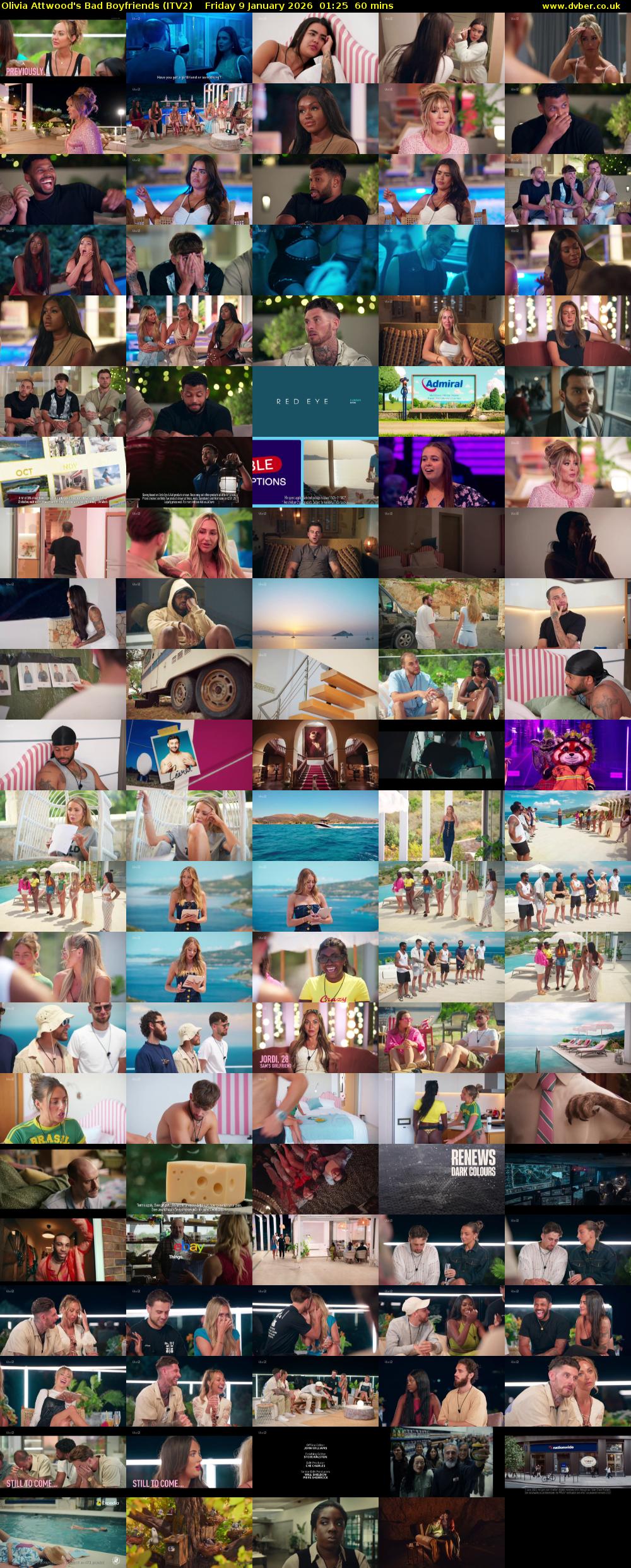 Olivia Attwood's Bad Boyfriends (ITV2) Friday 9 January 2026 01:25 - 02:25