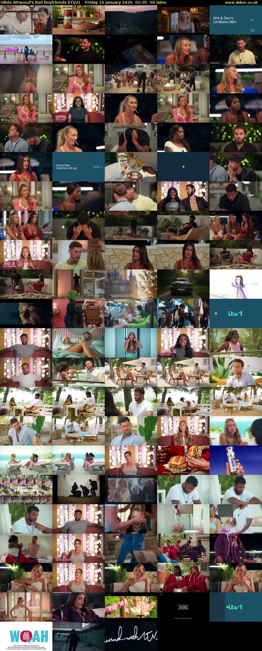 Olivia Attwood's Bad Boyfriends (ITV2) Friday 16 January 2026 01:35 - 02:35