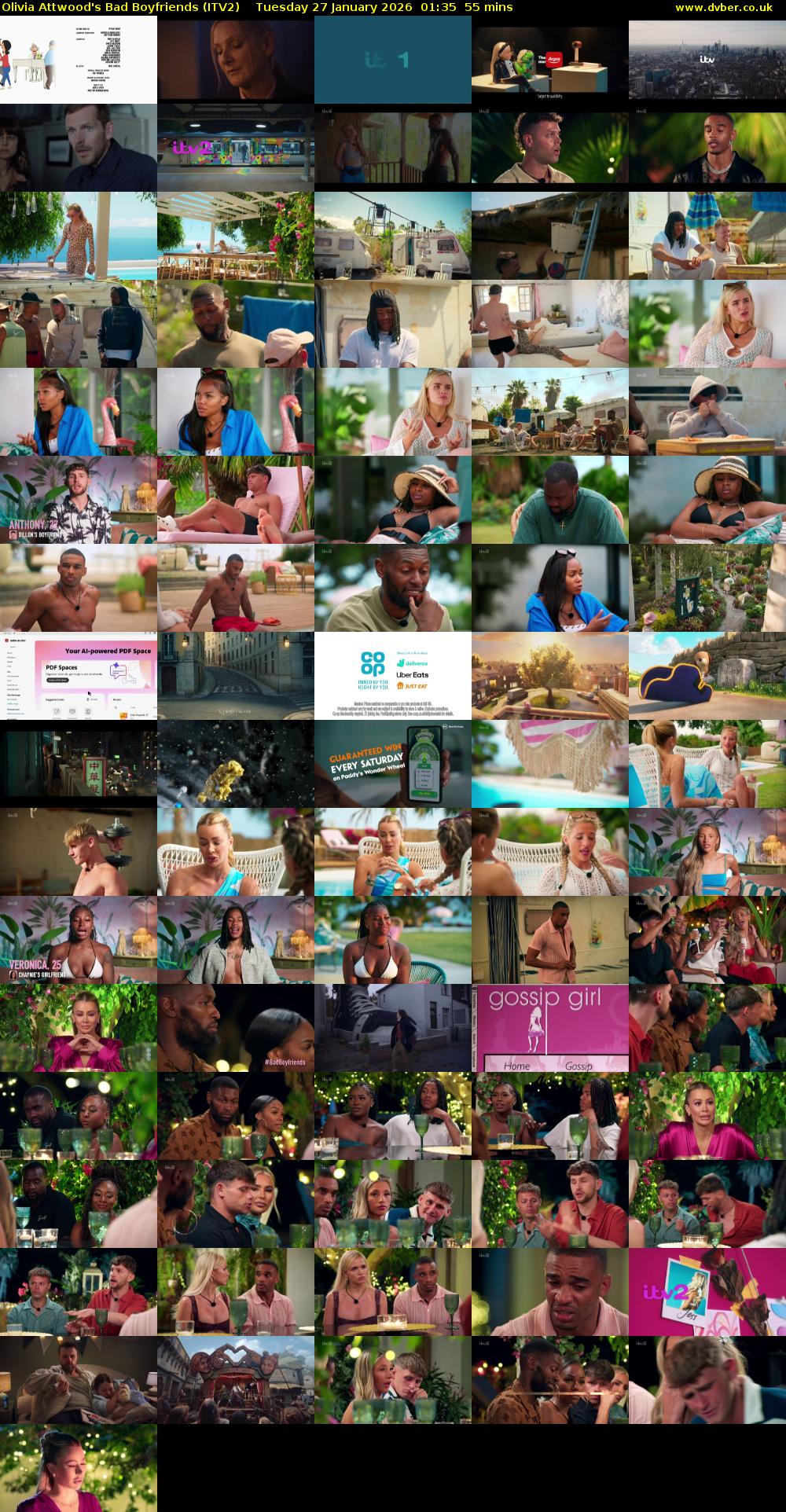 Olivia Attwood's Bad Boyfriends (ITV2) Tuesday 27 January 2026 01:35 - 02:30