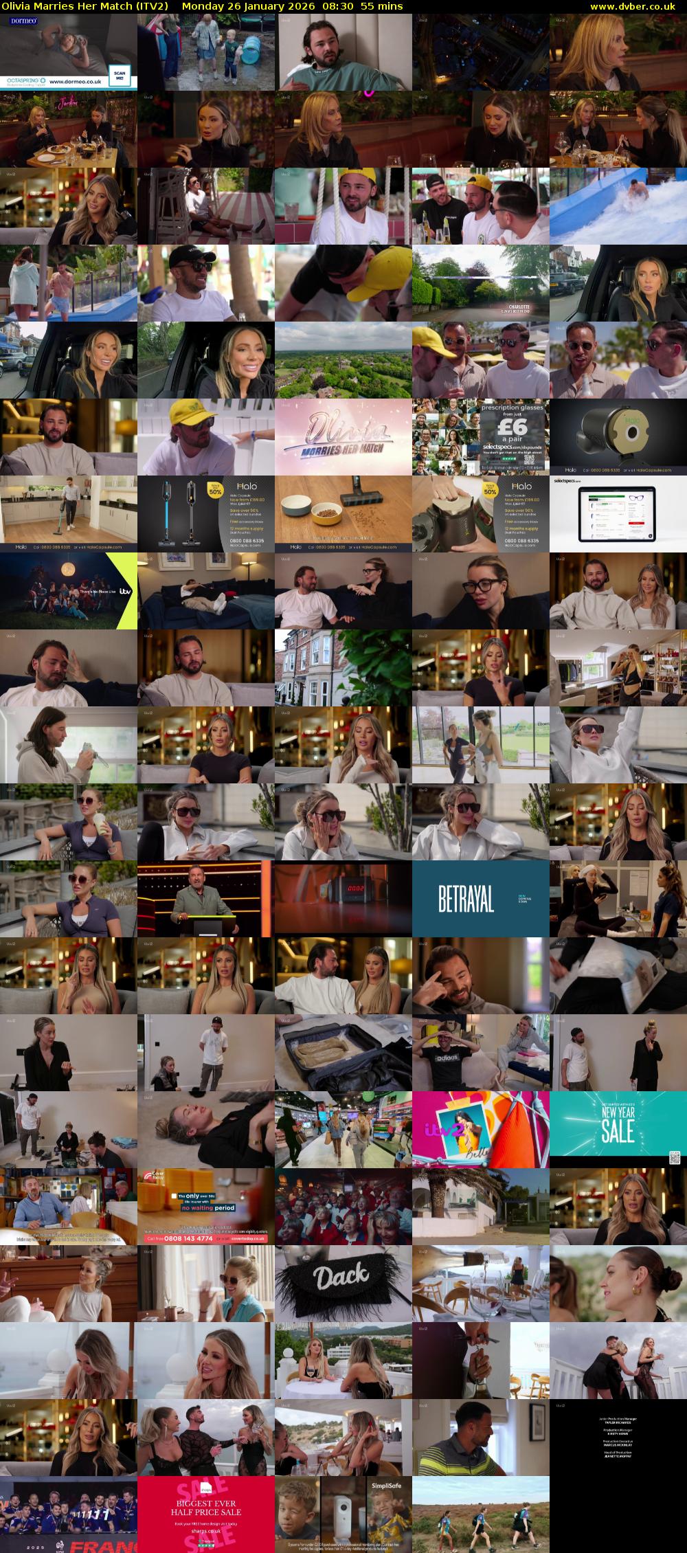 Olivia Marries Her Match (ITV2) Monday 26 January 2026 08:30 - 09:25