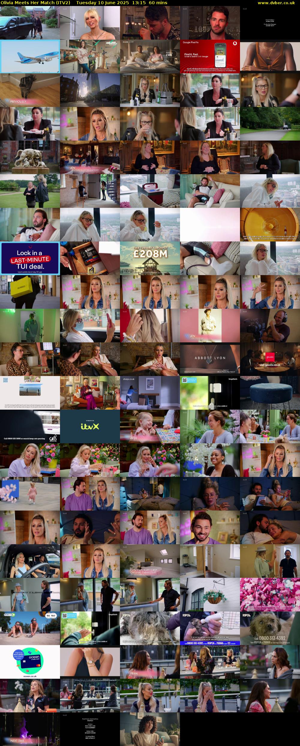 Olivia Meets Her Match (ITV2) Tuesday 10 June 2025 13:15 - 14:15
