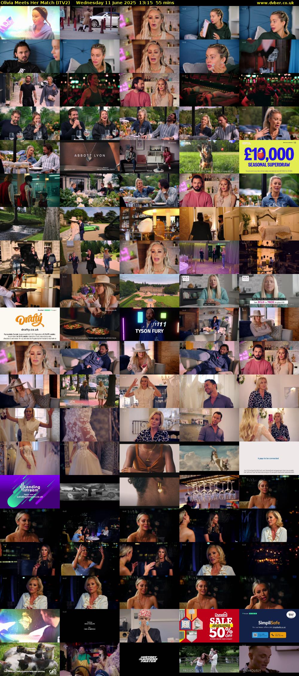Olivia Meets Her Match (ITV2) Wednesday 11 June 2025 13:15 - 14:10