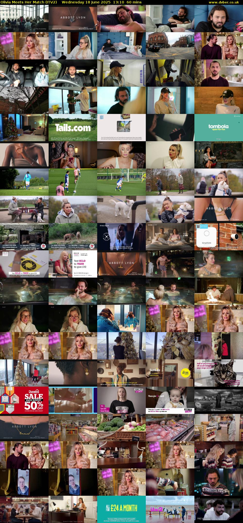 Olivia Meets Her Match (ITV2) Wednesday 18 June 2025 13:10 - 14:10