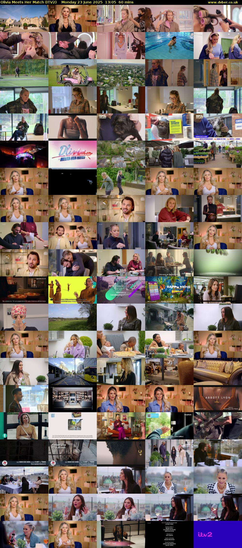 Olivia Meets Her Match (ITV2) Monday 23 June 2025 13:05 - 14:05