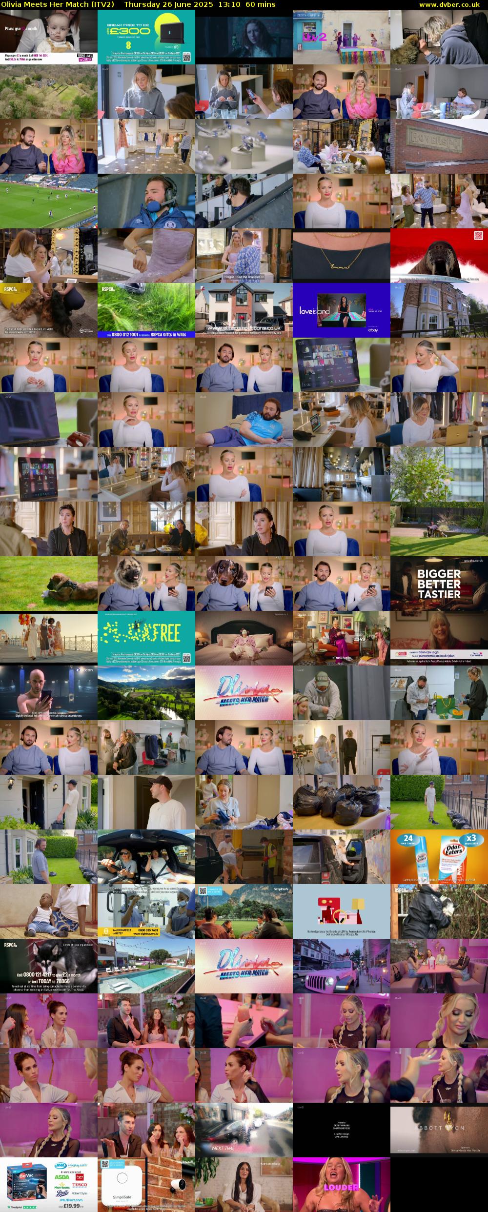 Olivia Meets Her Match (ITV2) Thursday 26 June 2025 13:10 - 14:10