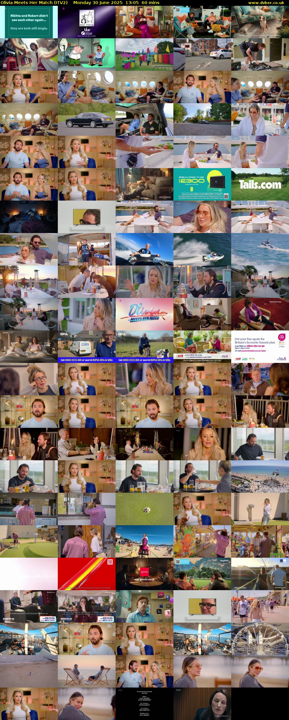 Olivia Meets Her Match (ITV2) Monday 30 June 2025 13:05 - 14:05