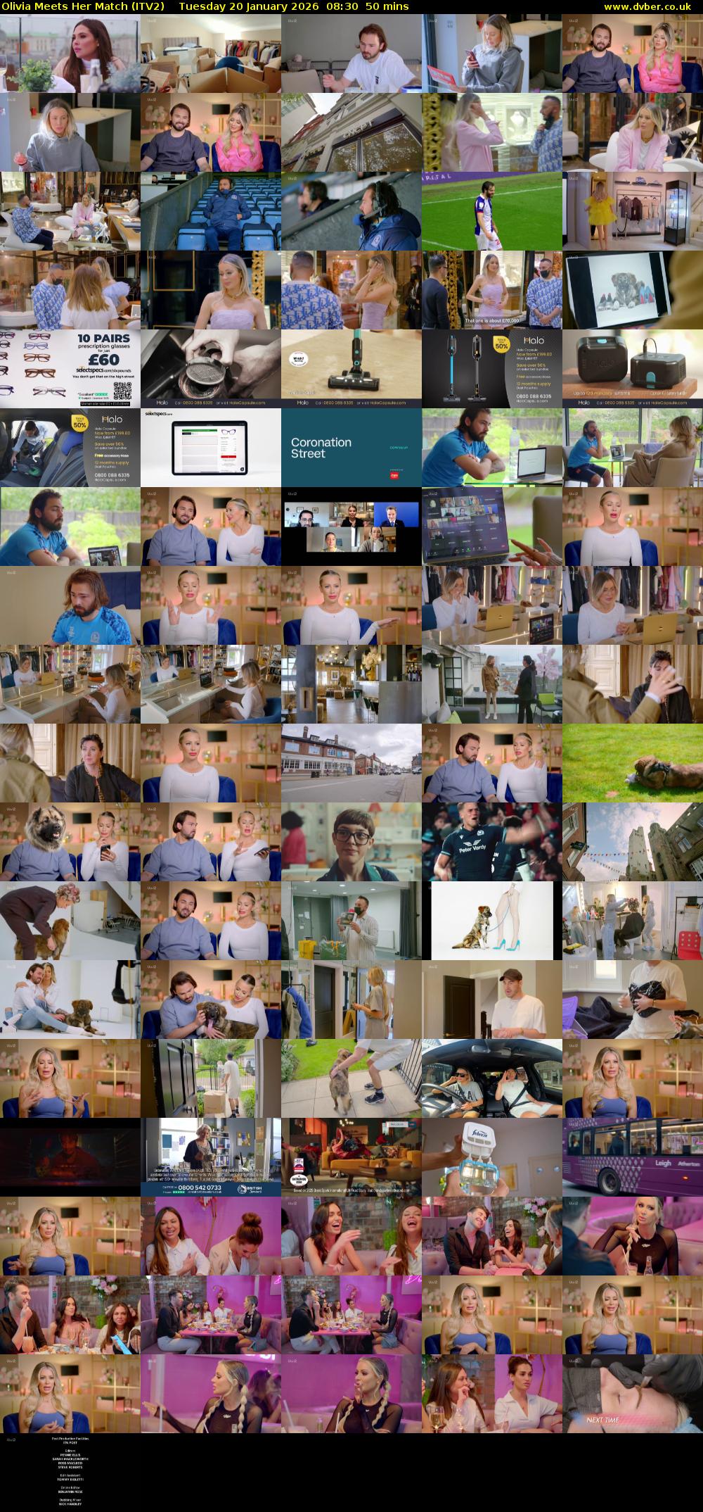 Olivia Meets Her Match (ITV2) Tuesday 20 January 2026 08:30 - 09:20