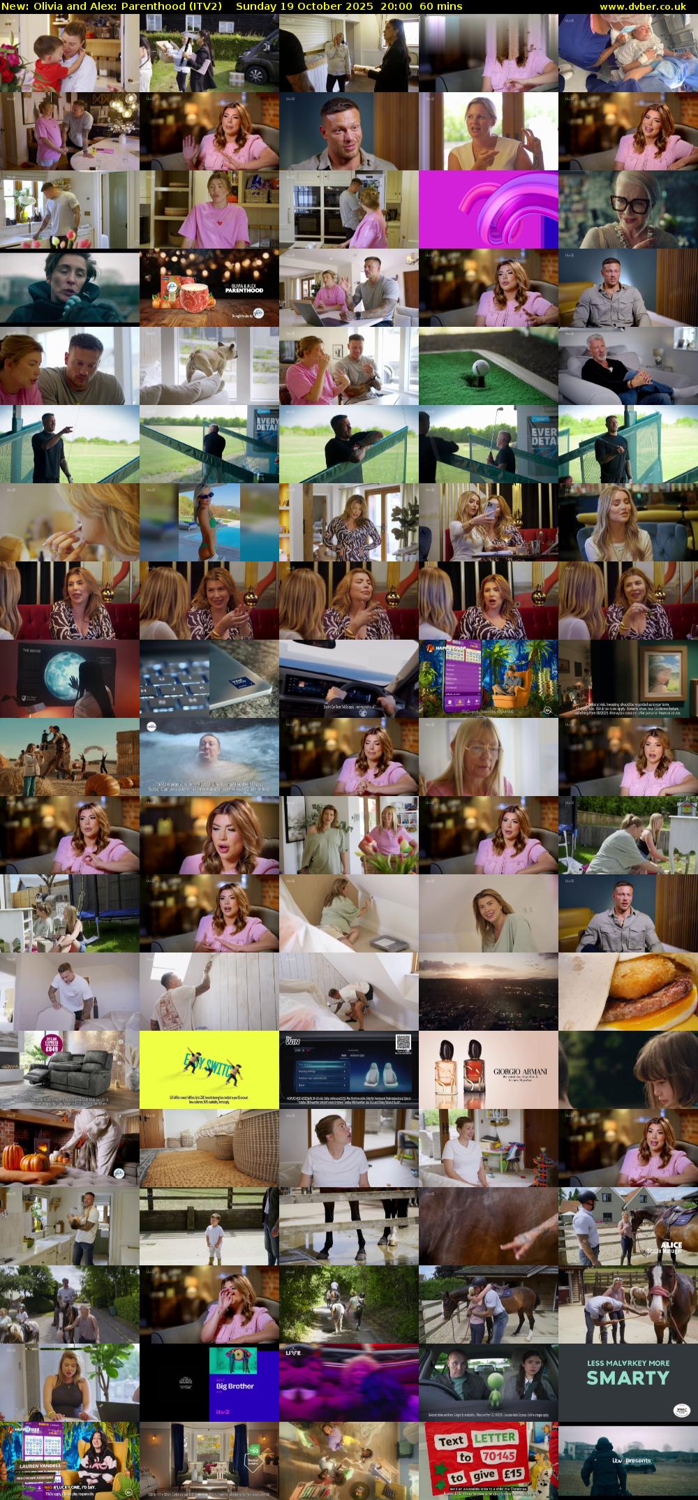 Olivia and Alex: Parenthood (ITV2) Sunday 19 October 2025 20:00 - 21:00
