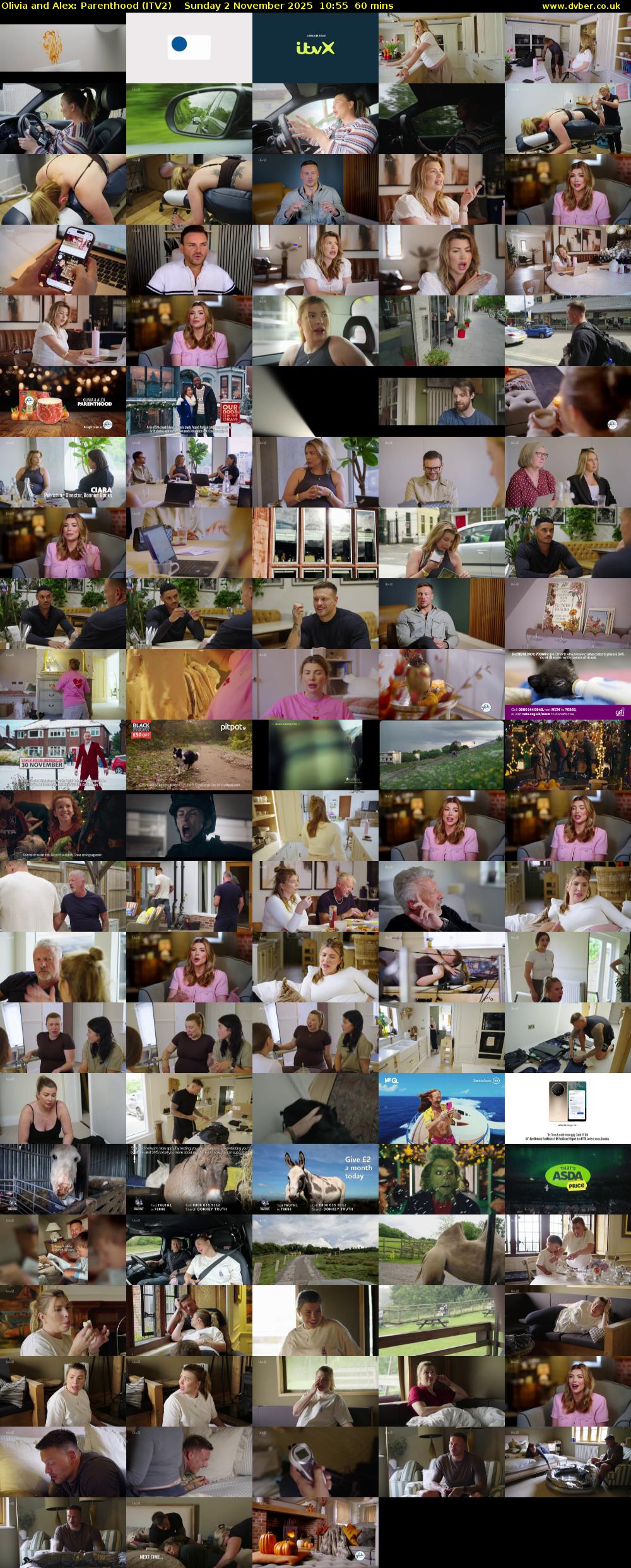 Olivia and Alex: Parenthood (ITV2) Sunday 2 November 2025 10:55 - 11:55
