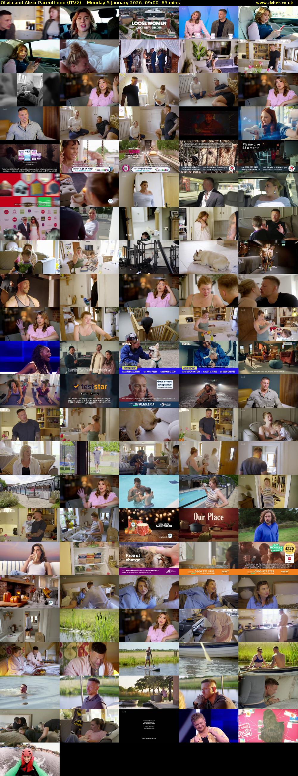 Olivia and Alex: Parenthood (ITV2) Monday 5 January 2026 09:00 - 10:05