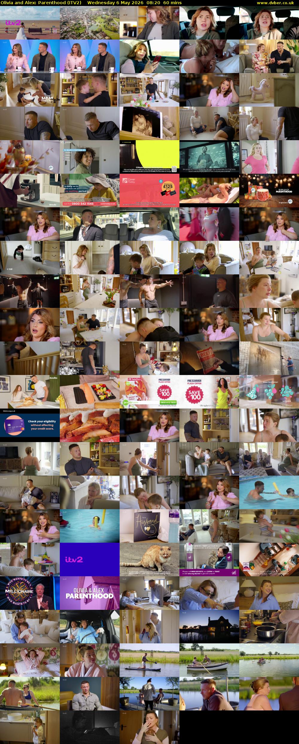 Olivia and Alex: Parenthood (ITV2) Wednesday 6 May 2026 08:20 - 09:20