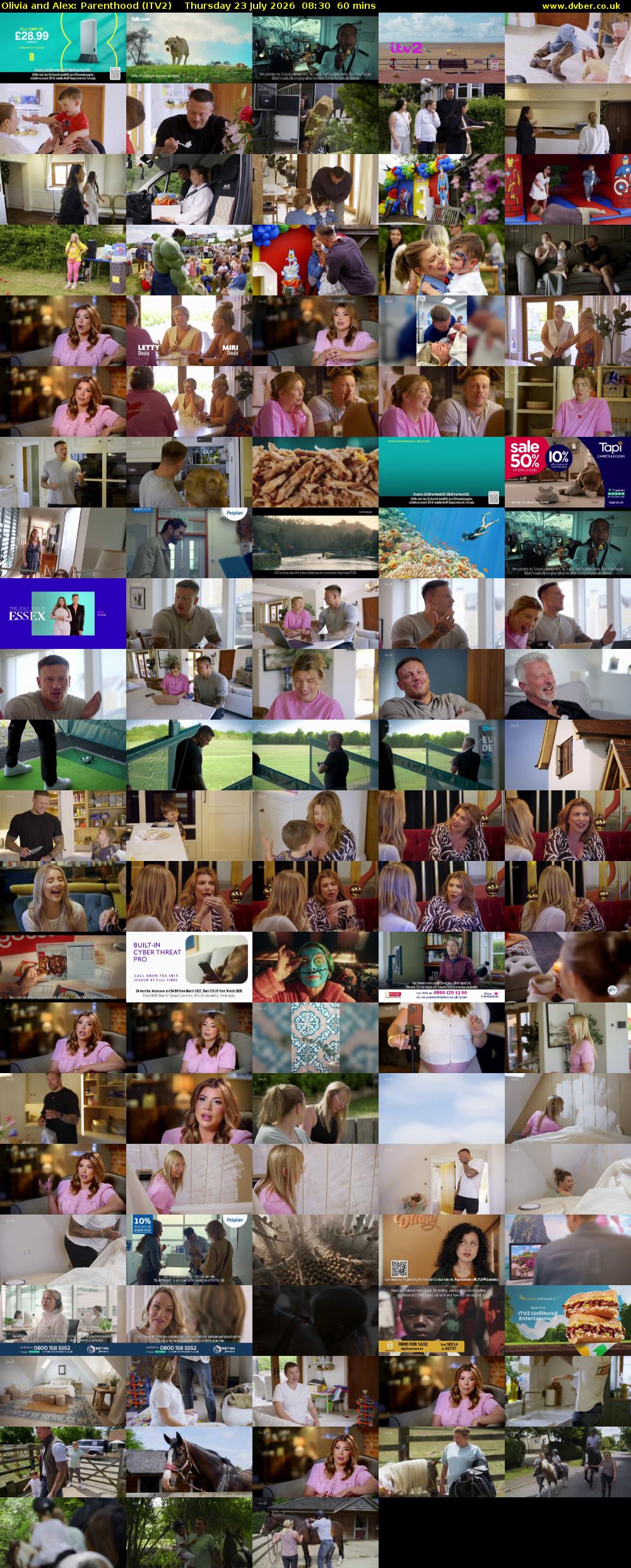 Olivia and Alex: Parenthood (ITV2) Thursday 23 July 2026 08:30 - 09:30