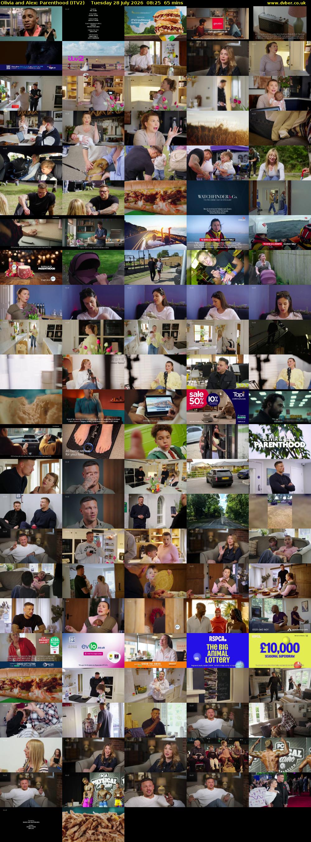 Olivia and Alex: Parenthood (ITV2) Tuesday 28 July 2026 08:25 - 09:30