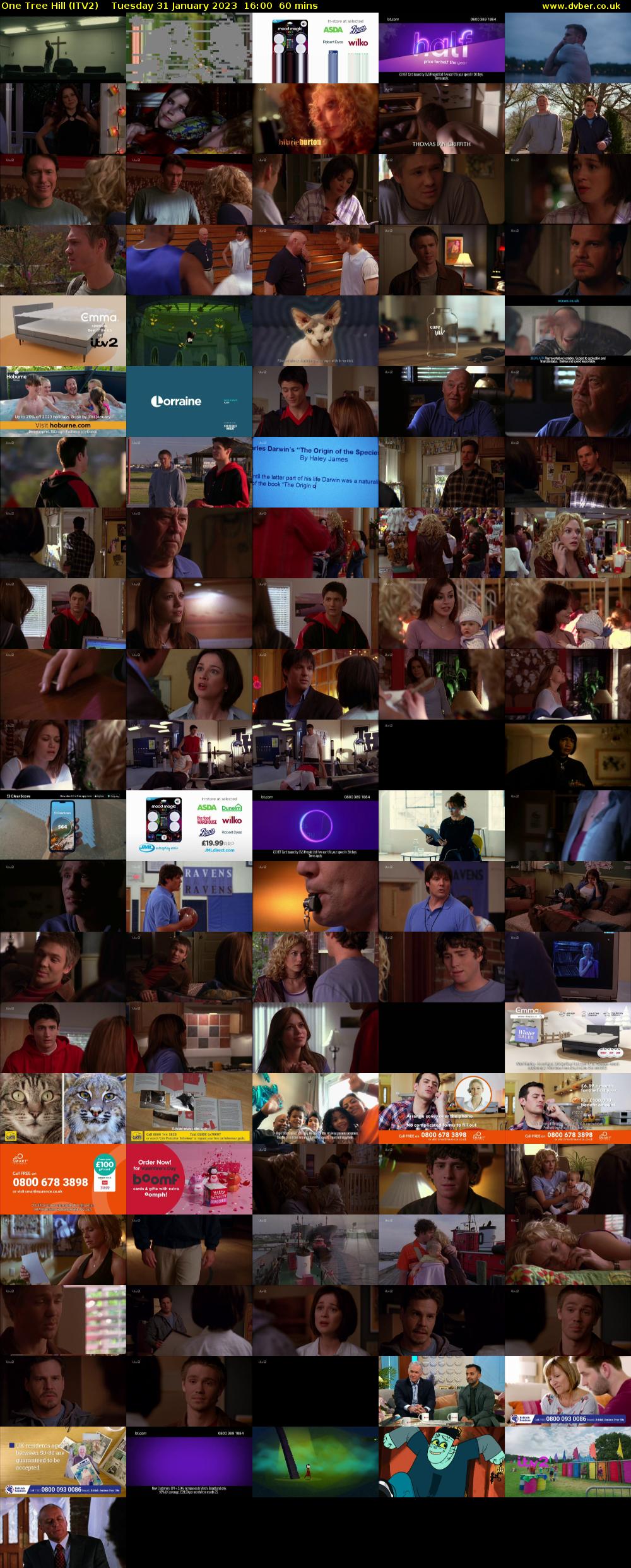 One Tree Hill (ITV2) Tuesday 31 January 2023 16:00 - 17:00