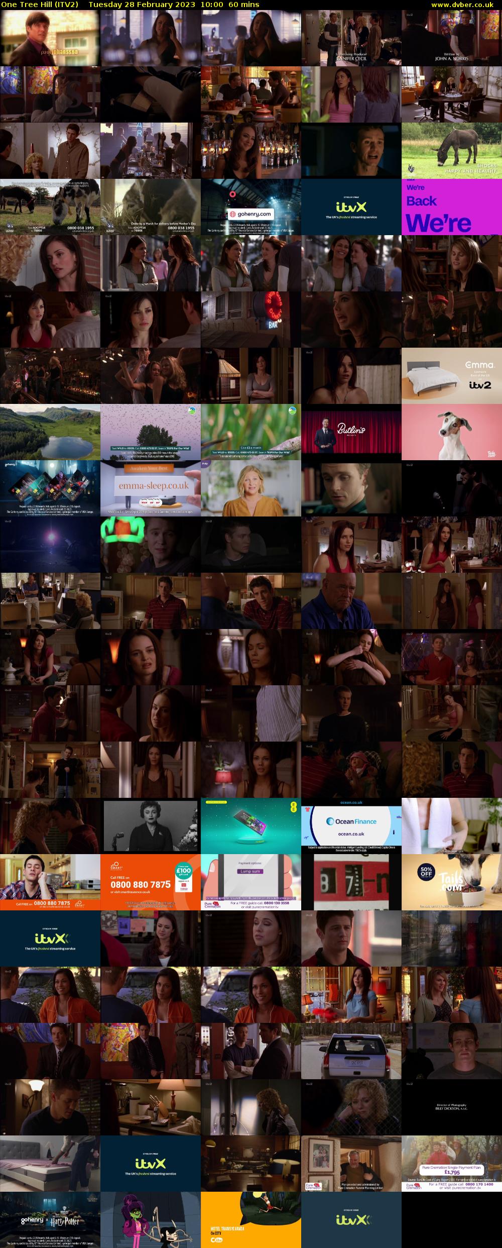 One Tree Hill (ITV2) Tuesday 28 February 2023 10:00 - 11:00