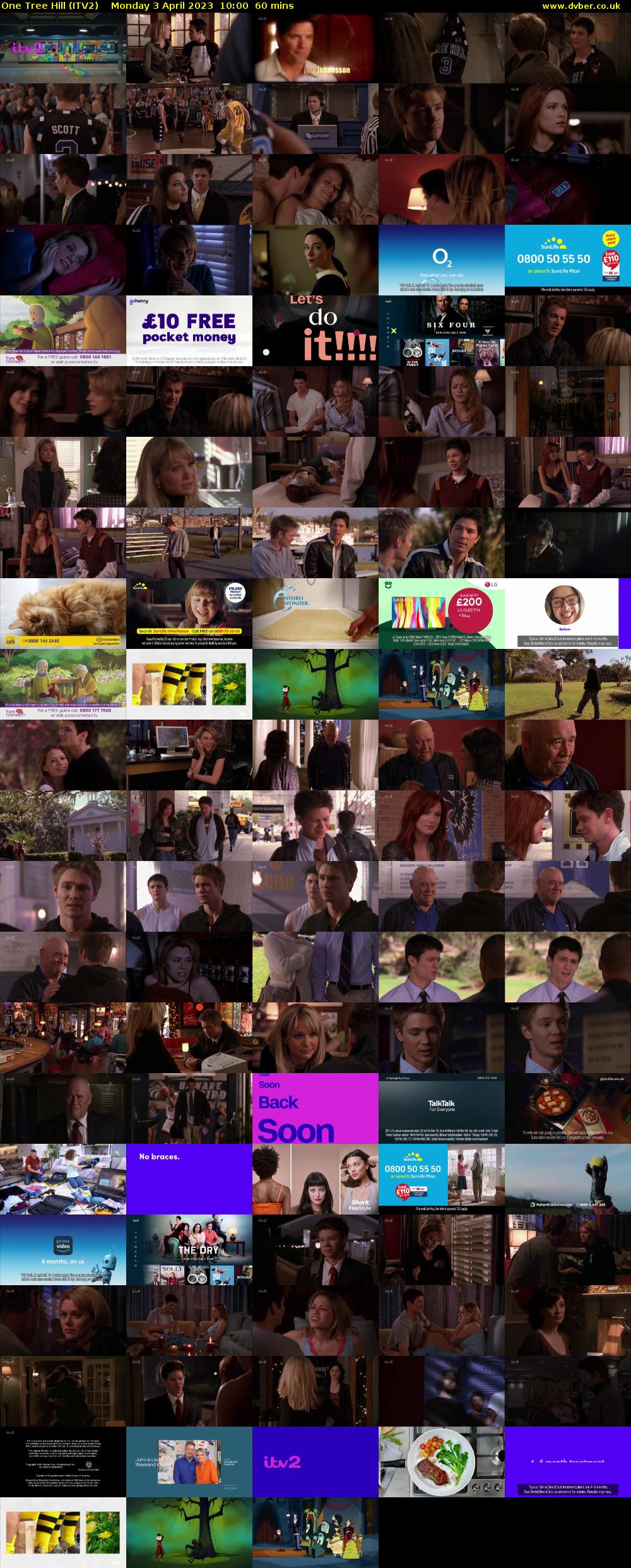 One Tree Hill (ITV2) Monday 3 April 2023 10:00 - 11:00