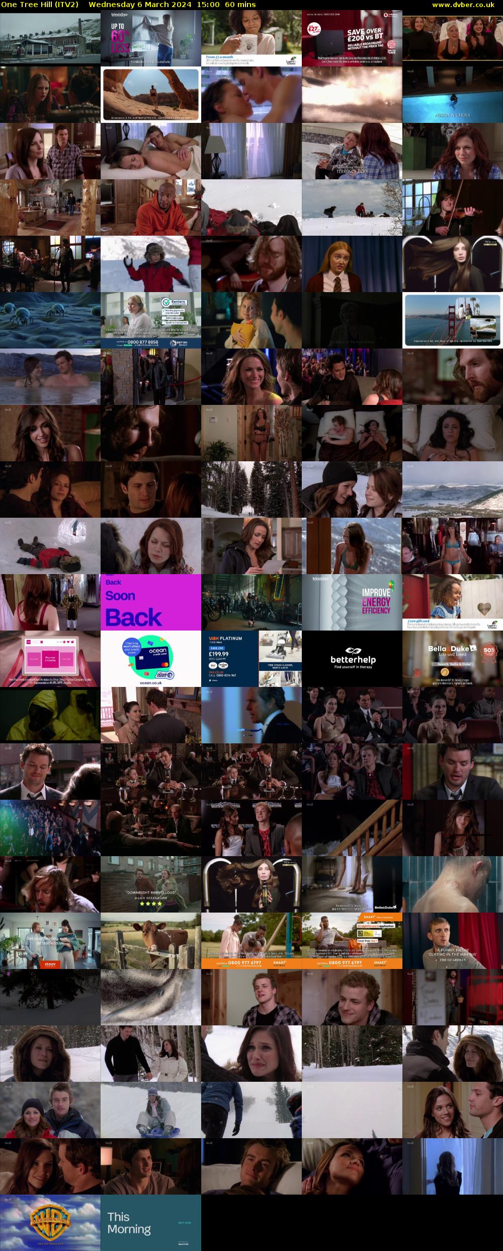 One Tree Hill (ITV2) Wednesday 6 March 2024 15:00 - 16:00