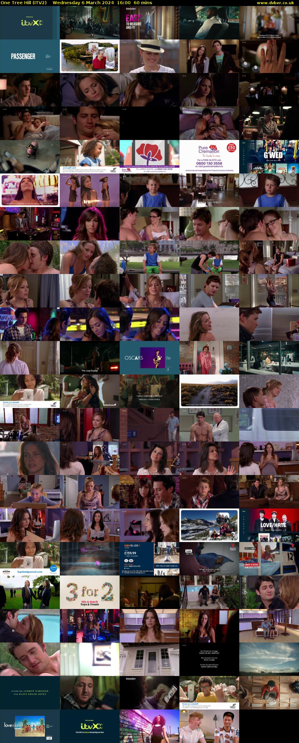 One Tree Hill (ITV2) Wednesday 6 March 2024 16:00 - 17:00