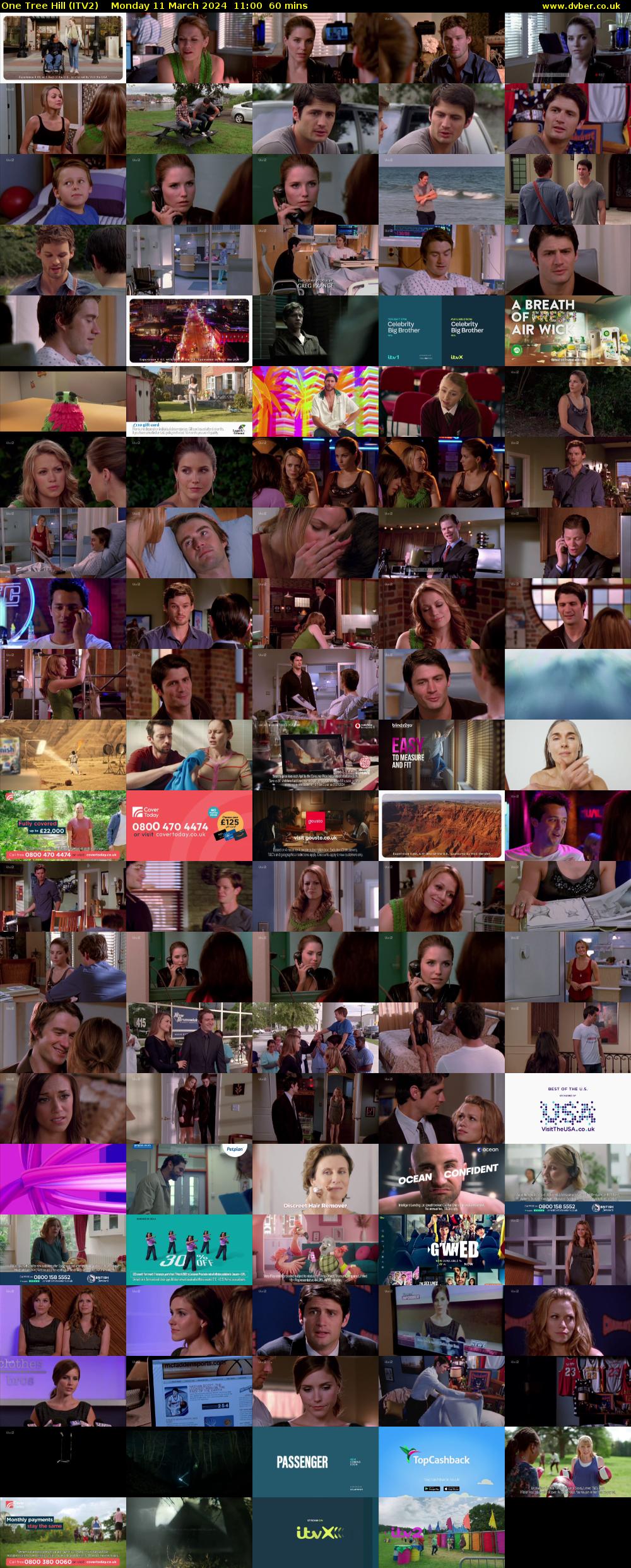 One Tree Hill (ITV2) Monday 11 March 2024 11:00 - 12:00