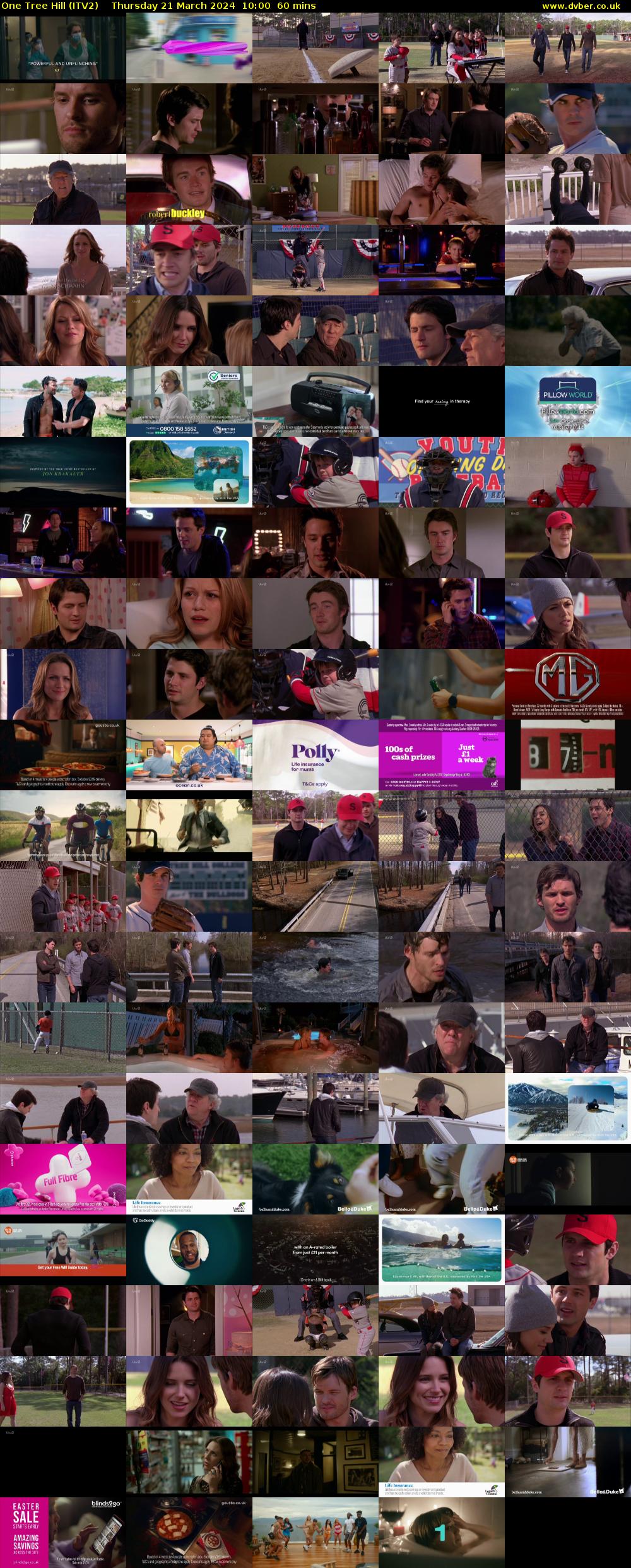 One Tree Hill (ITV2) Thursday 21 March 2024 10:00 - 11:00